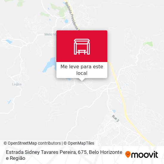 Estrada Sidney Tavares Pereira, 675 mapa