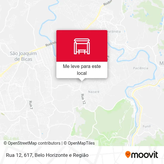 Rua 12, 617 mapa