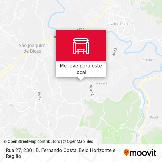 Rua 27, 230 | B. Fernando Costa mapa