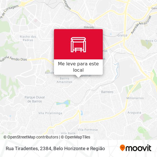 Rua Tiradentes, 2384 mapa