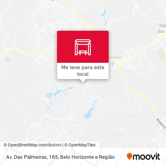 Av. Das Palmeiras, 185 mapa