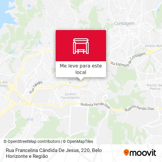 Rua Francelina Cândida De Jesus, 220 mapa
