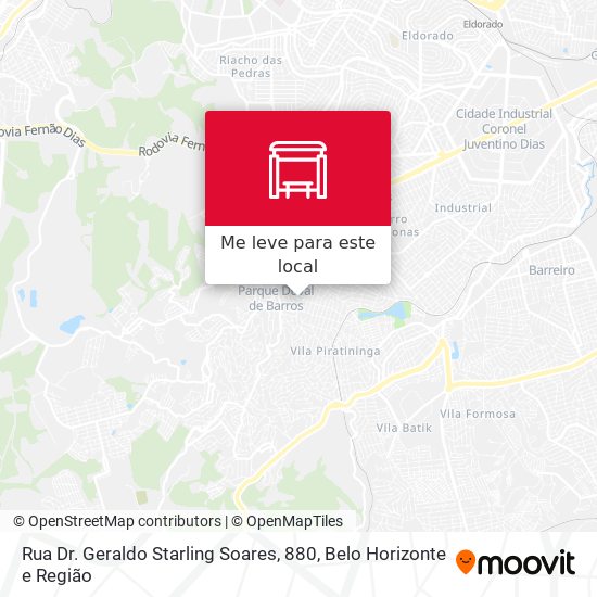 Rua Dr. Geraldo Starling Soares, 880 mapa
