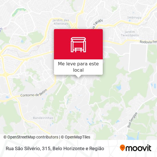 Rua São Silvério, 315 mapa