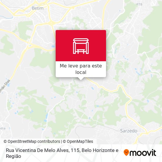 Rua Vicentina De Melo Alves, 115 mapa