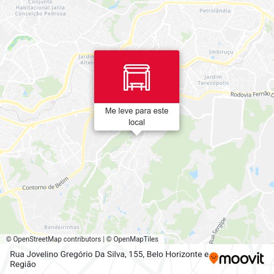 Rua Jovelino Gregório Da Silva, 155 mapa
