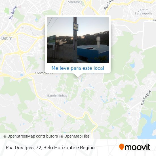 Rua Dos Ipês, 72 mapa