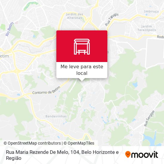 Rua Maria Rezende De Melo, 104 mapa