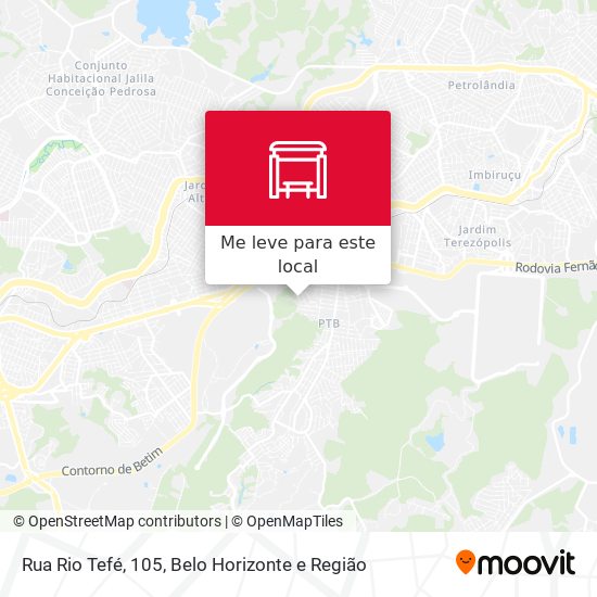 Rua Rio Tefé, 105 mapa