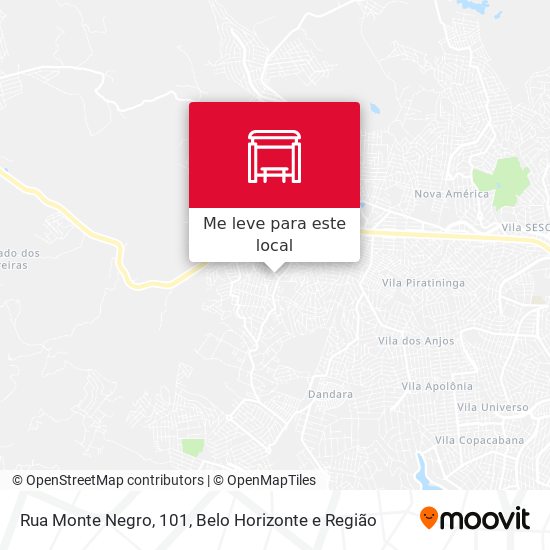 Rua Monte Negro, 101 mapa