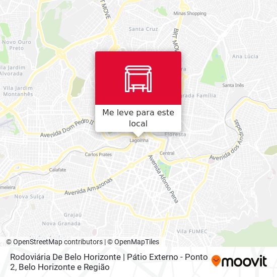 Rodoviária De Belo Horizonte | Pátio Externo - Ponto 2 mapa