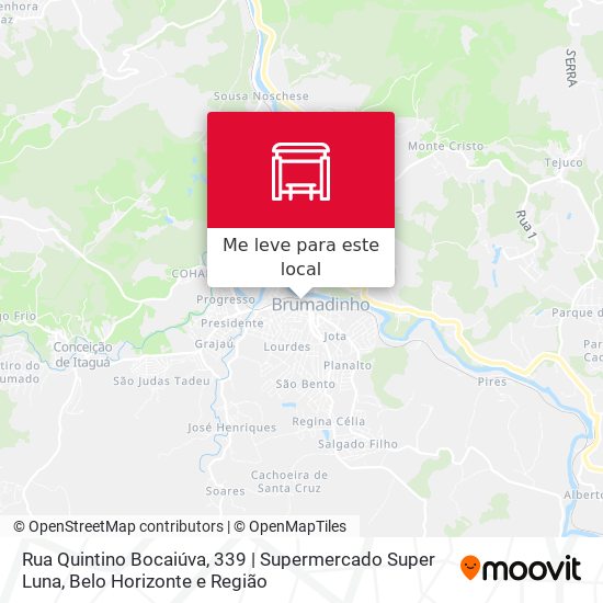 Rua Quintino Bocaiúva, 339 | Supermercado Super Luna mapa