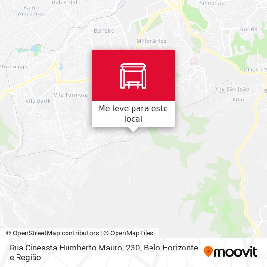 Rua Cineasta Humberto Mauro, 230 mapa