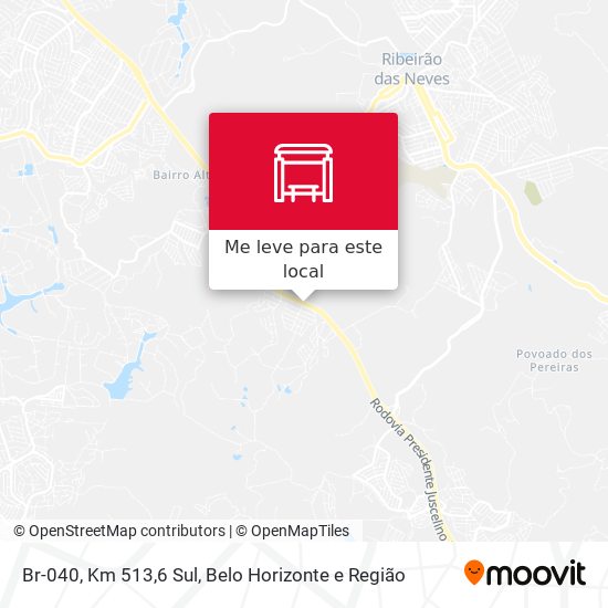 Br-040, Km 513,6 Sul mapa