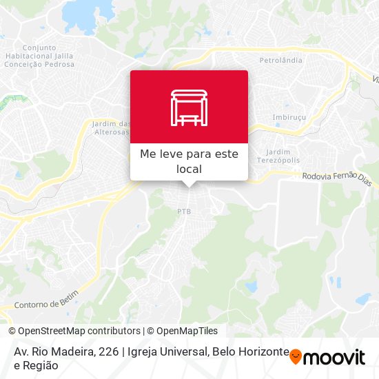 Av. Rio Madeira, 226 | Igreja Universal mapa