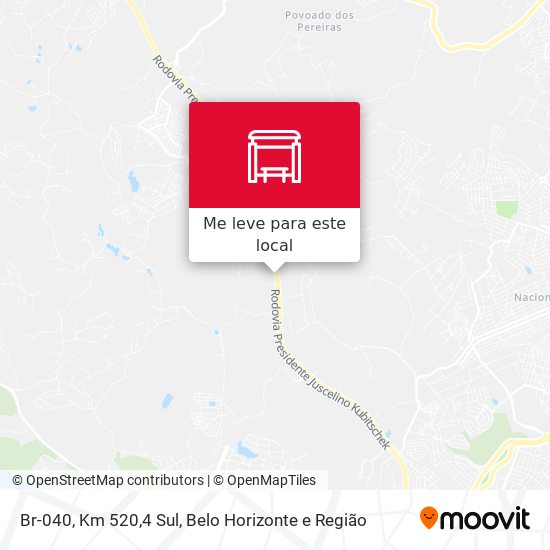 Br-040, Km 520,4 Sul mapa