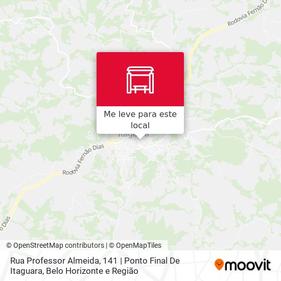Rua Professor Almeida, 141 | Ponto Final De Itaguara mapa