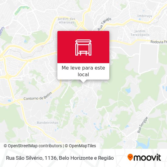 Rua São Silvério, 1136 mapa
