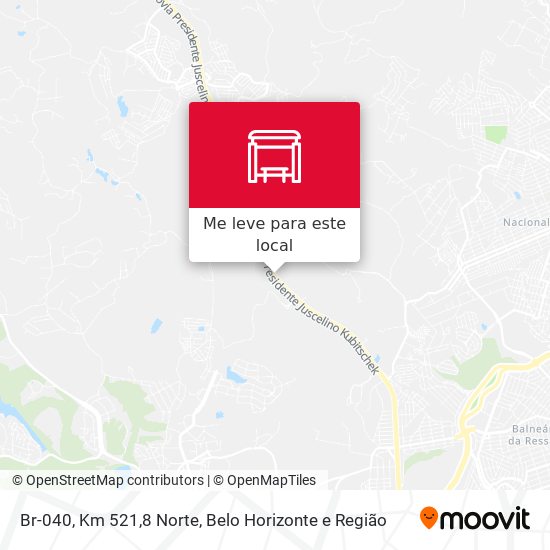 Br-040, Km 521,8 Norte mapa