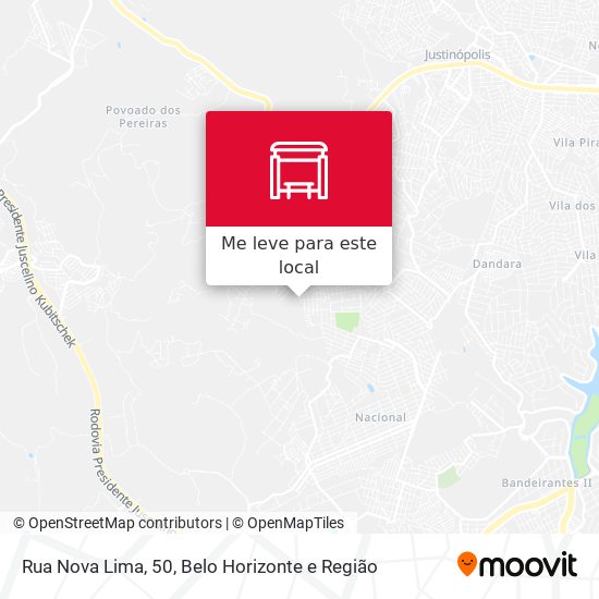 Rua Nova Lima, 50 mapa