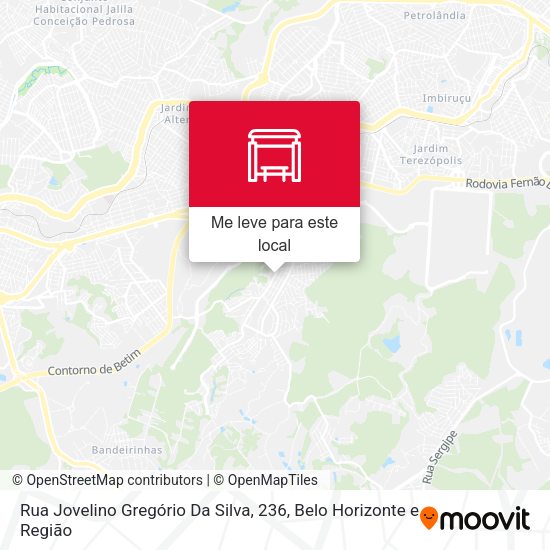 Rua Jovelino Gregório Da Silva, 236 mapa