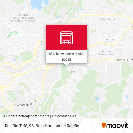 Rua Rio Tefé, 98 mapa