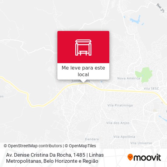 Av. Denise Cristina Da Rocha, 1485 | Linhas Metropolitanas mapa