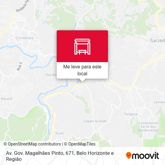 Av. Gov. Magalhães Pinto, 671 mapa