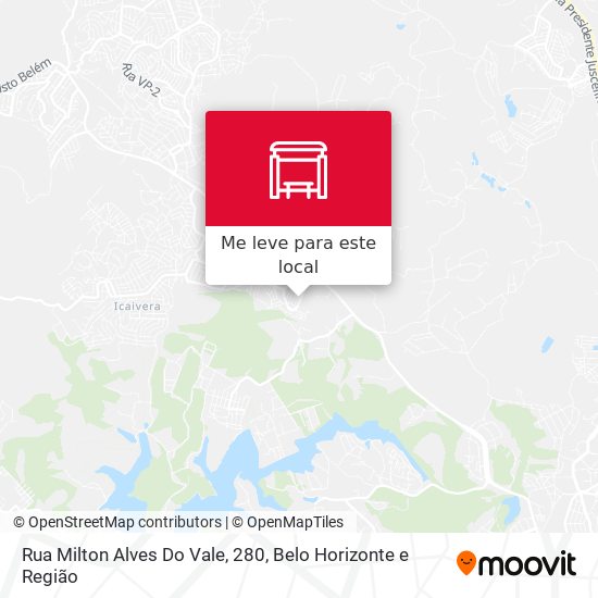 Rua Milton Alves Do Vale, 280 mapa