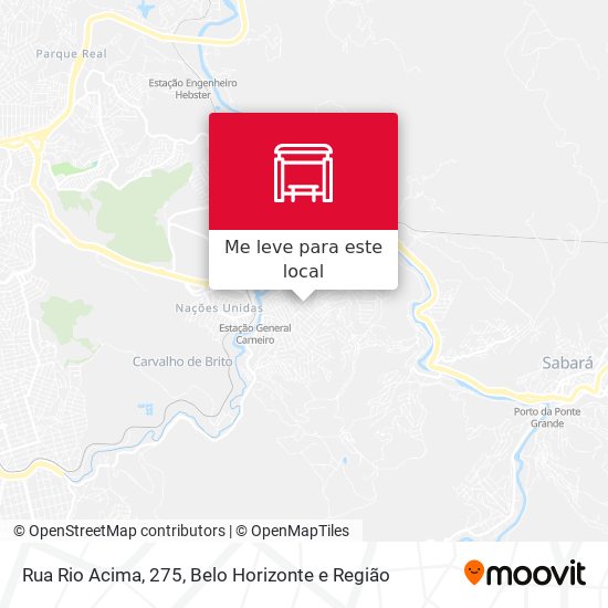 Rua Rio Acima, 275 mapa