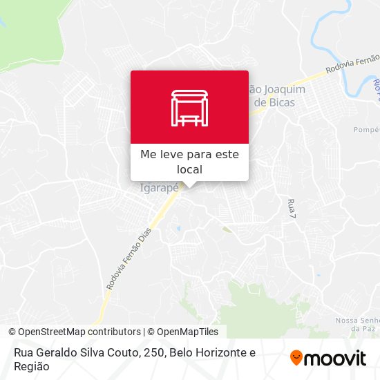 Rua Geraldo Silva Couto, 250 mapa