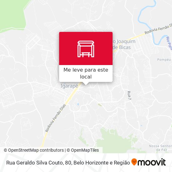 Rua Geraldo Silva Couto, 80 mapa