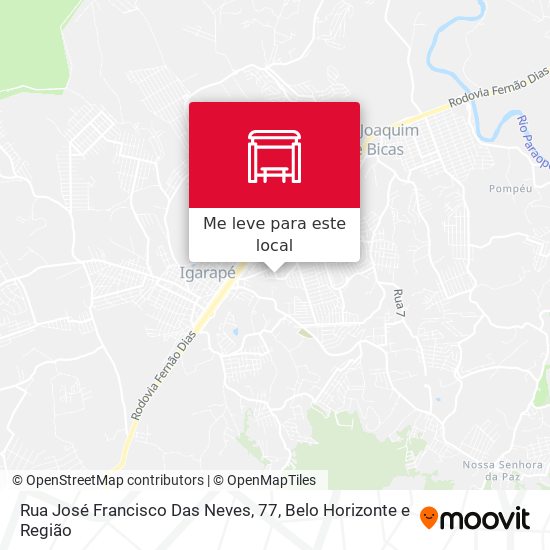 Rua José Francisco Das Neves, 77 mapa