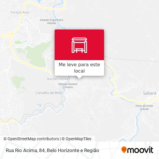 Rua Rio Acima, 84 mapa