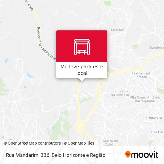 Rua Mandarim, 336 mapa