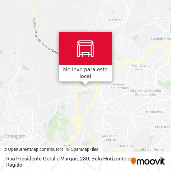 Rua Presidente Getúlio Vargas, 280 mapa