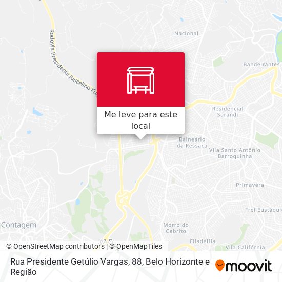 Rua Presidente Getúlio Vargas, 88 mapa