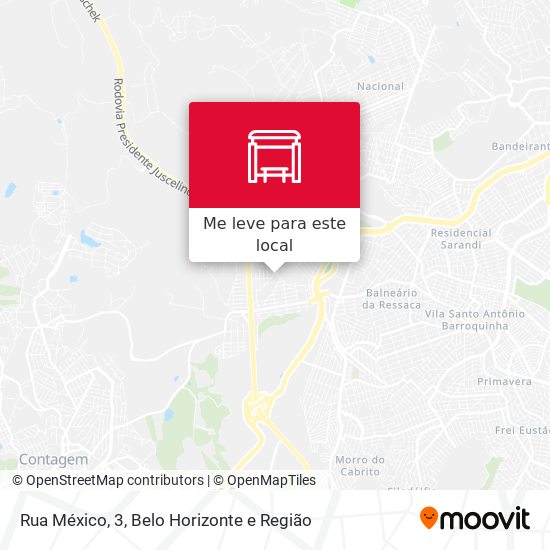 Rua México, 3 mapa