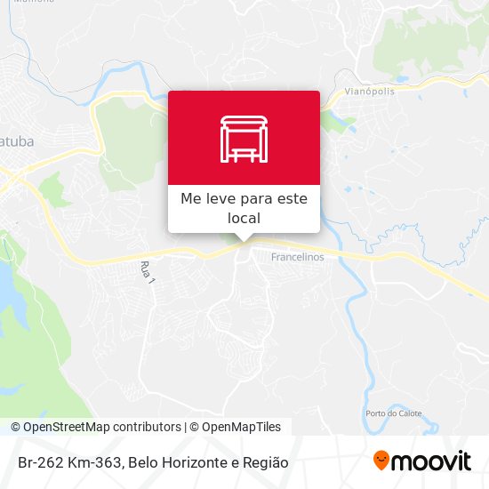 Br-262 Km-363 mapa