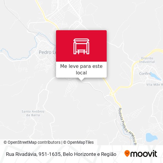Rua Rivadávia, 951-1635 mapa