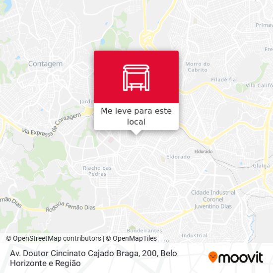 Av. Doutor Cincinato Cajado Braga, 200 mapa