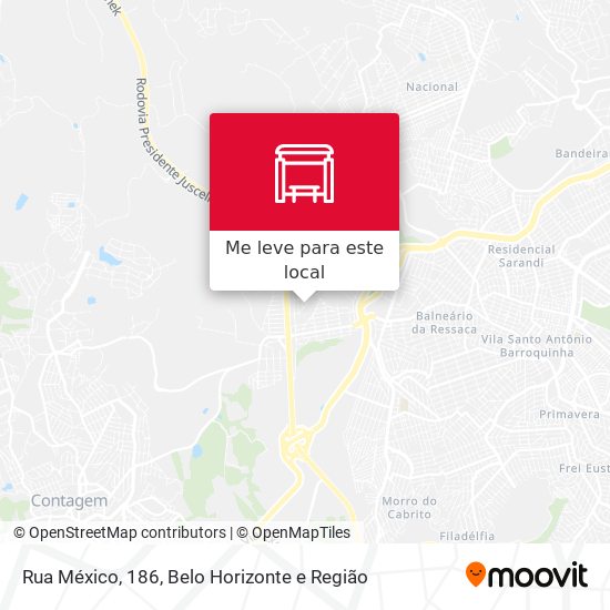 Rua México, 186 mapa