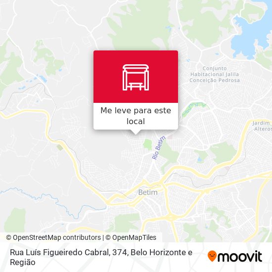 Rua Luís Figueiredo Cabral, 374 mapa