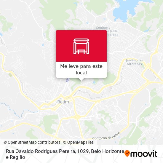 Rua Osvaldo Rodrigues Pereira, 1029 mapa