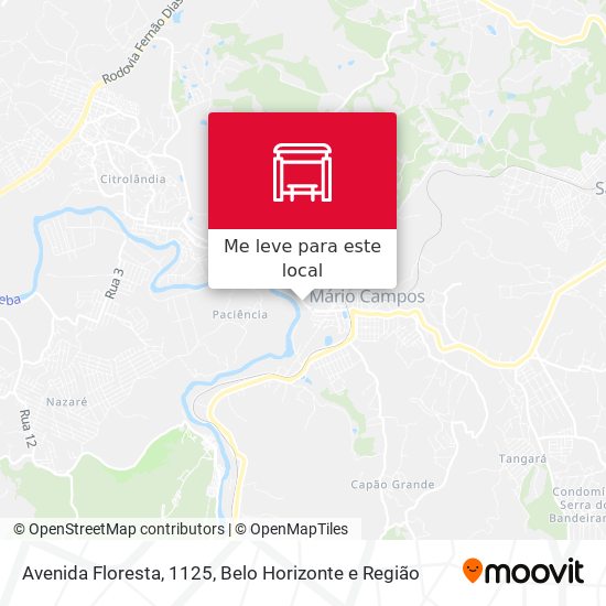 Avenida Floresta, 1125 mapa