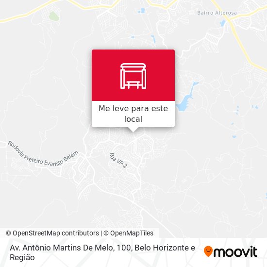 Av. Antônio Martins De Melo, 100 mapa