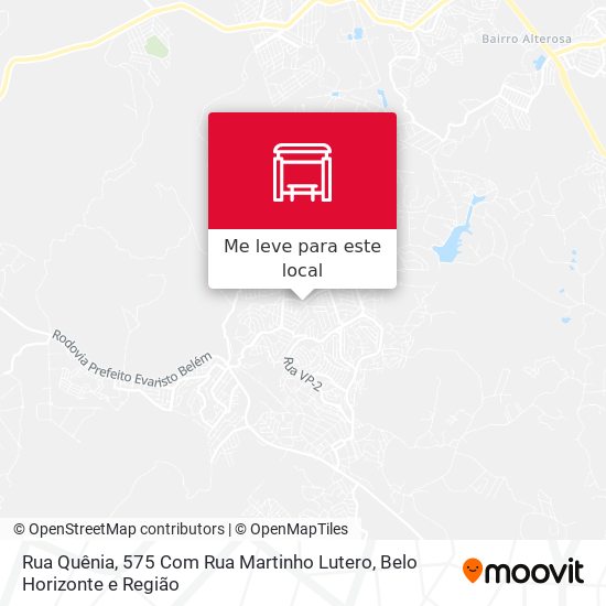 Rua Quênia, 575 Com Rua Martinho Lutero mapa