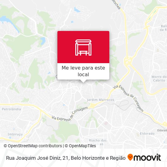 Rua Joaquim José Diniz, 21 mapa