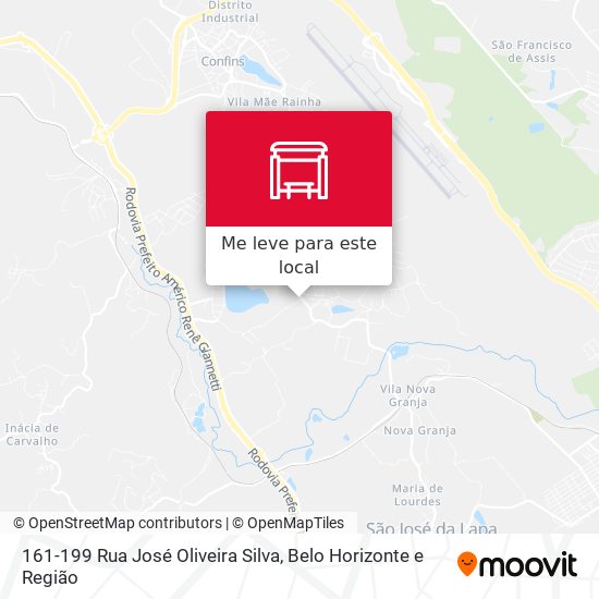 161-199 Rua José Oliveira Silva mapa