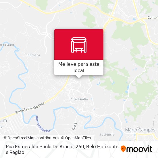 Rua Esmeralda Paula De Araújo, 260 mapa